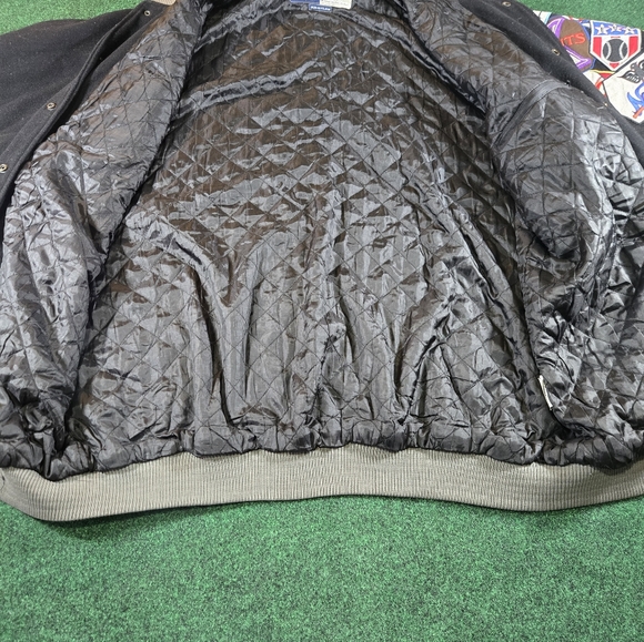 Headgear Negro League Baseball jacket Men 3XL VTG Wool Blend Hip-Hop Y2K Grunge - Picture 6 of 10